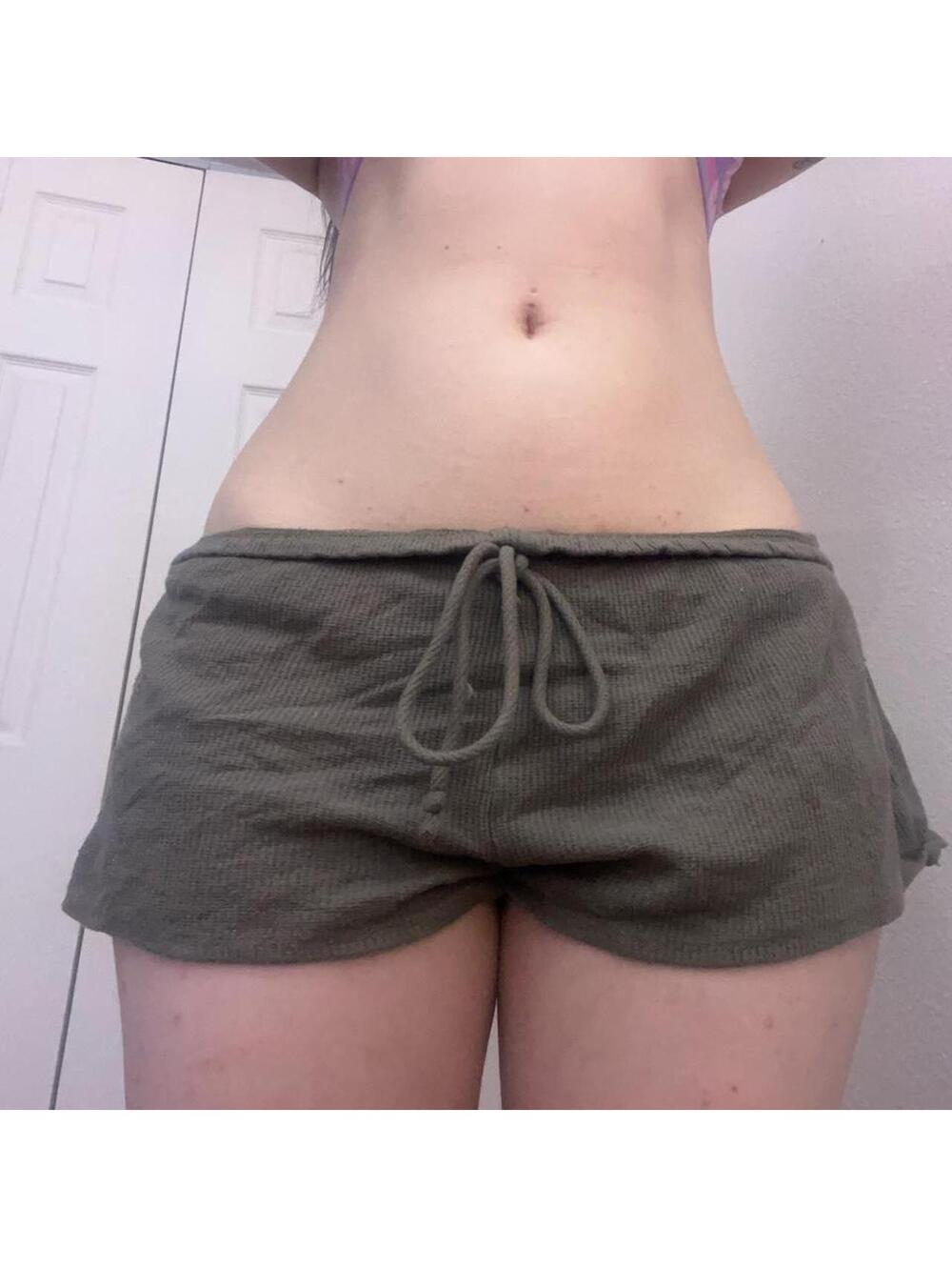 low rise mini shorts